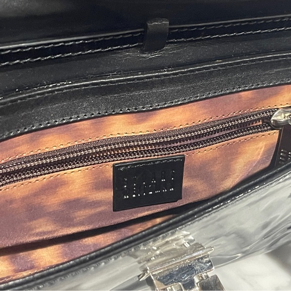 PRICE DROP! Vintage Stuart Weitzman Black Patent leather clutch NWT - Picture 11 of 16
